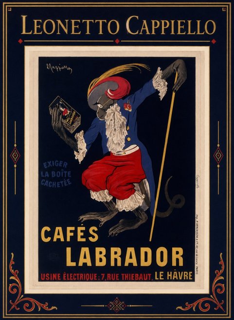 Leonetto Cappiello Cafés Labrador No1 - Plakát