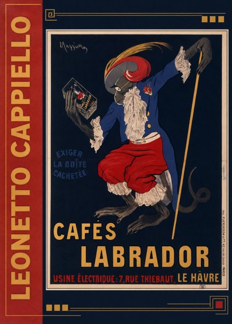 Leonetto Cappiello Cafés Labrador No2 - Plakát