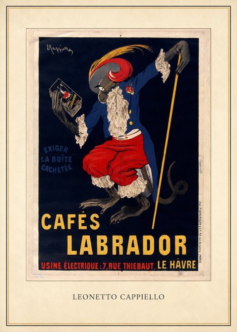 Leonetto Cappiello Cafés Labrador No4 - Plakát