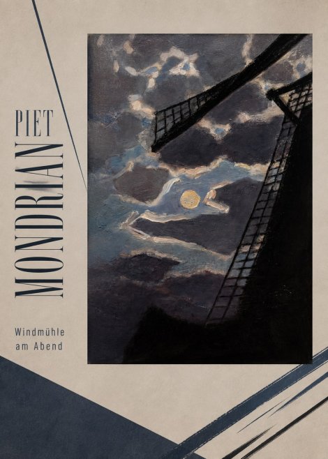 Piet Mondrian Windmühle Am Abend II No2 - Plakát