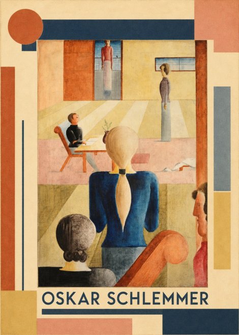 Oskar Schlemmer Composition with Figures No1 - Plakát