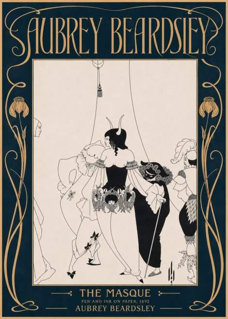 Aubrey Beardsley The Masque No4 - Plakát