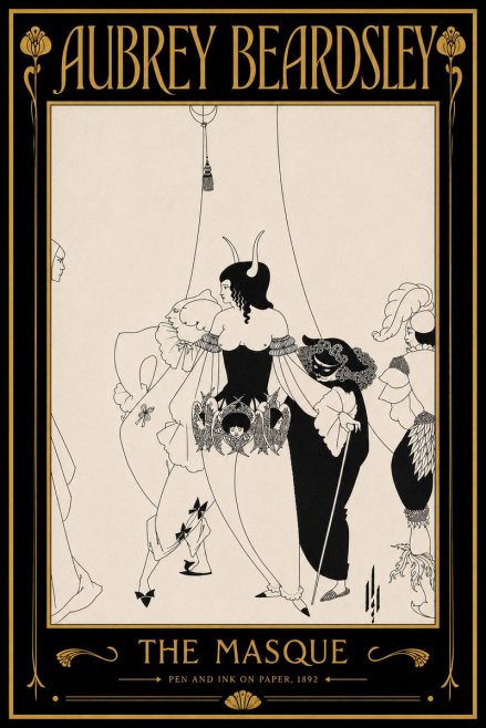 Aubrey Beardsley The Masque No6 - Plakát