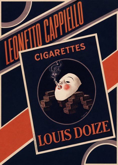Leonetto Cappiello Cigarettes Louis Doize No4 - Plakát