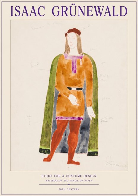 Isaac Grünewald Study for a Costume Design No1 - Plakát