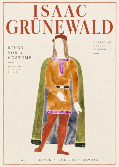 Isaac Grünewald Study for a Costume Design No6 - Plakát