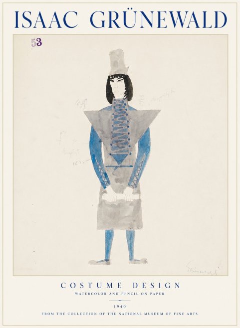 Isaac Grünewald Costume Design X No1 - Plakát