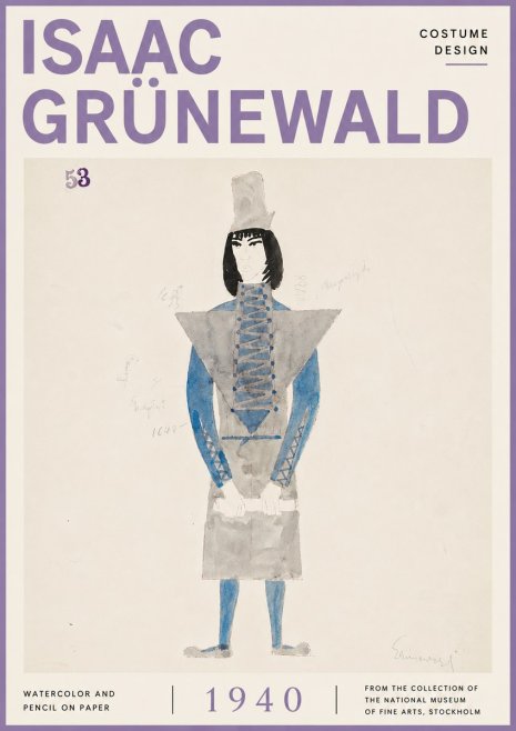 Isaac Grünewald Costume Design X No6 - Plakát