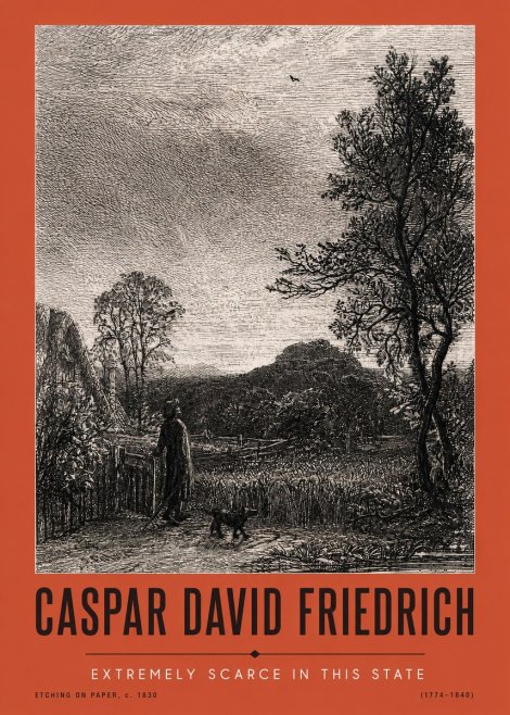 Caspar David Friedrich Extremely Scarce in This State No2 - Plakát