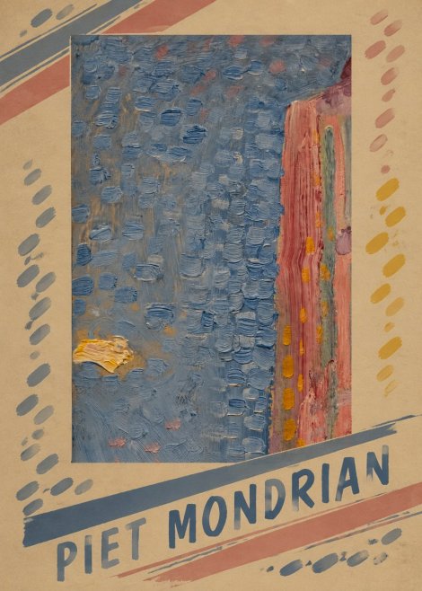 Piet Mondrian Façade in Sunlight No5 - Plakát