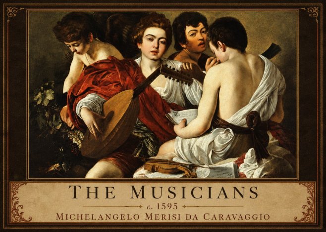 Michelangelo Merisi da Caravaggio The Musicians I No1 - Plakát