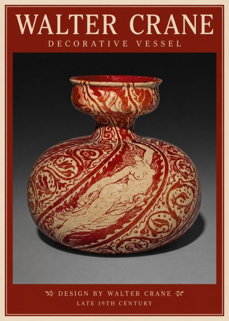 Walter Crane Decorative Vessel No2 - Plakát