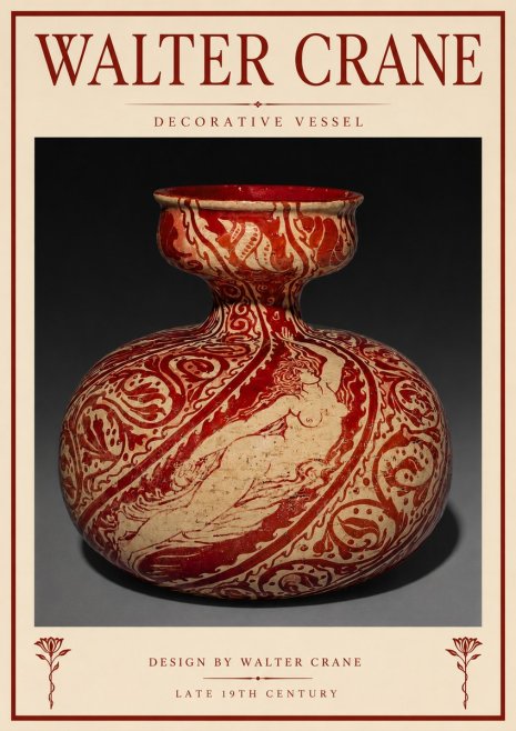 Walter Crane Decorative Vessel No3 - Plakát