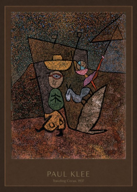 Paul Klee Traveling Circus, 1937 No4 - Plakát