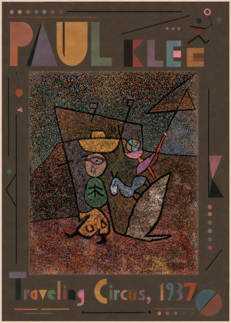 Paul Klee Traveling Circus, 1937 No5 - Plakát