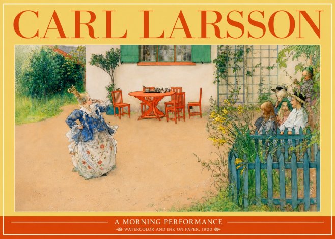 Carl Larsson A Morning Performance No2 - Plakát