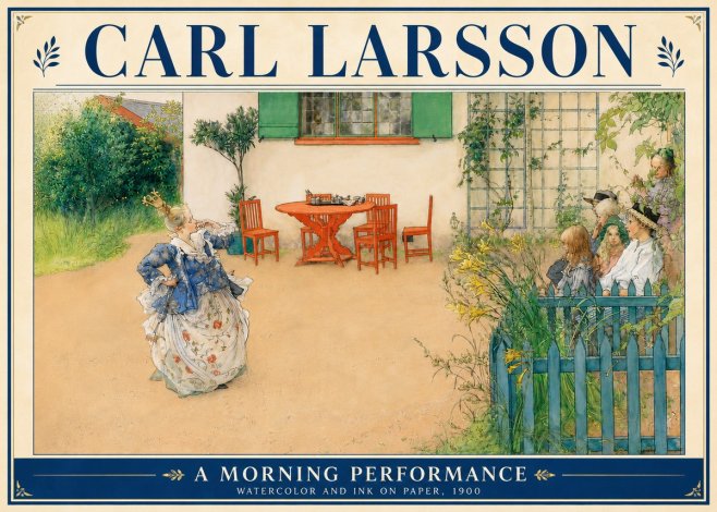 Carl Larsson A Morning Performance No5 - Plakát