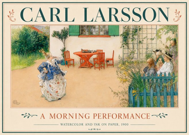 Carl Larsson A Morning Performance No6 - Plakát