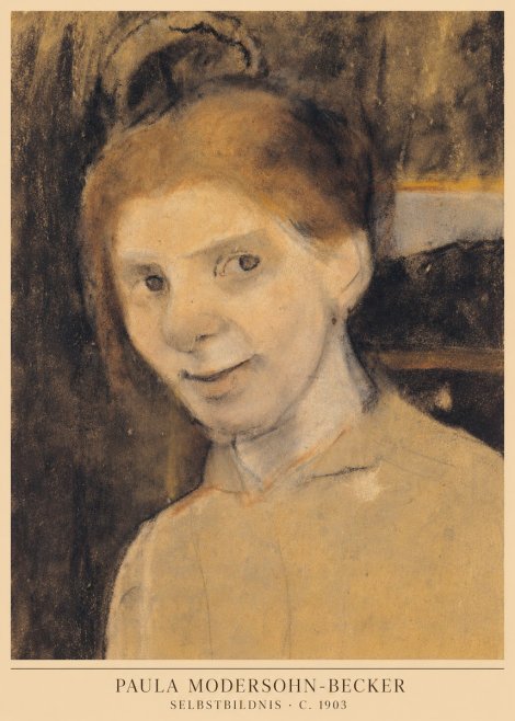 Paula Modersohn-Becker Selbstbildnis No6 - Plakát