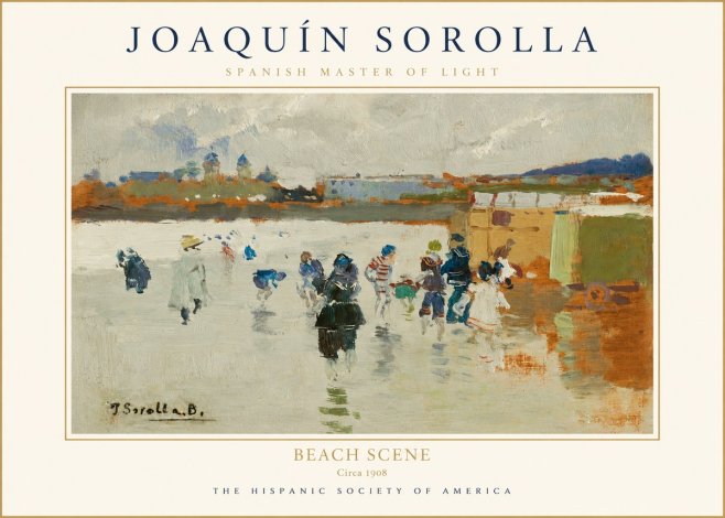Sorolla Beach Scene No1 - Plakát