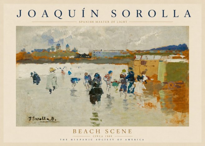 Sorolla Beach Scene No4 - Plakát