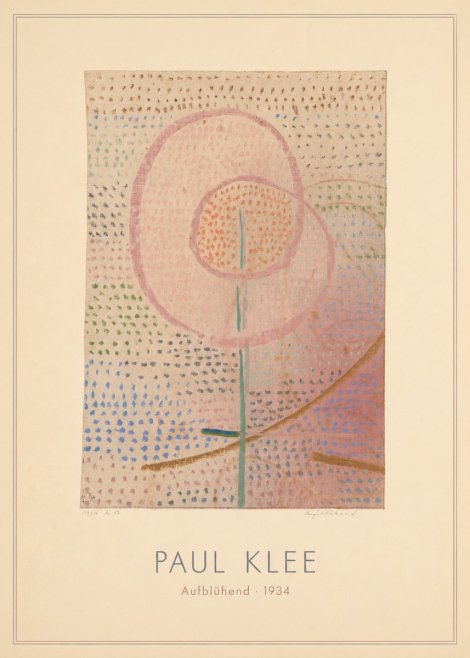Paul Klee Aufblühend No4 - Plakát
