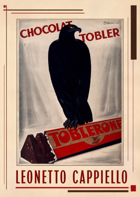 Leonetto Cappiello Chocolat Tobler No3 - Plakát