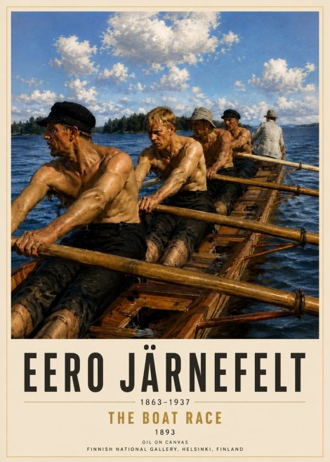 Eero Järnefelt The Boat Race No5 - Plakát