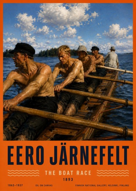 Eero Järnefelt The Boat Race No6 - Plakát