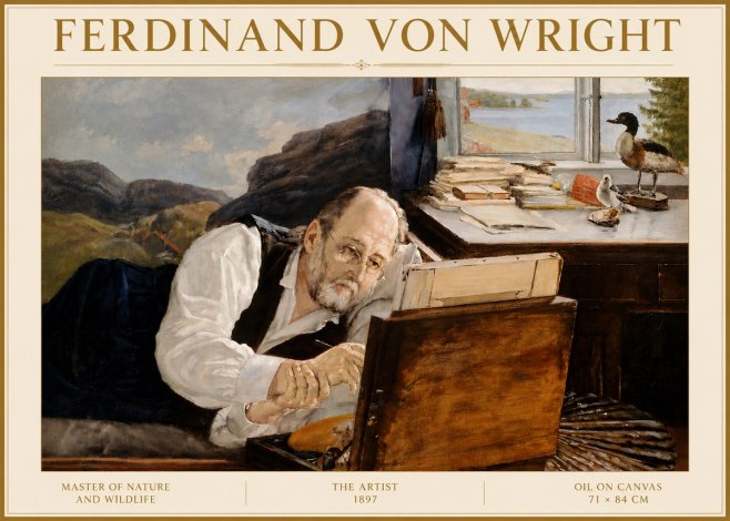 Ferdinand von Wright The Artist No5 - Plakát