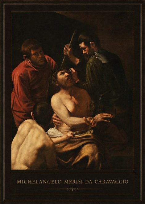Michelangelo Merisi da Caravaggio Christ Crowned with Thorns No1 - Plakát