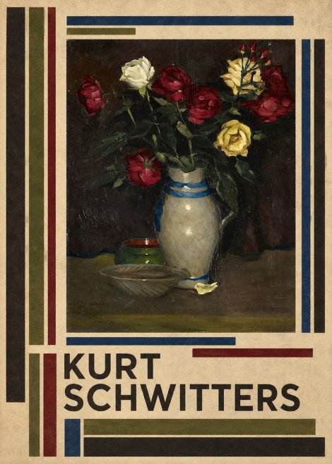 Kurt Schwitters Still Life with Roses No4 - Plakát
