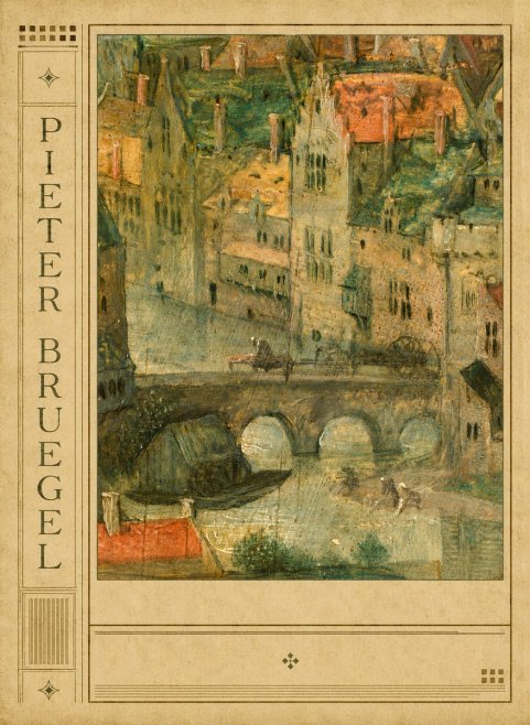 Pieter Bruegel Cityscape with Bridge No2 - Plakát