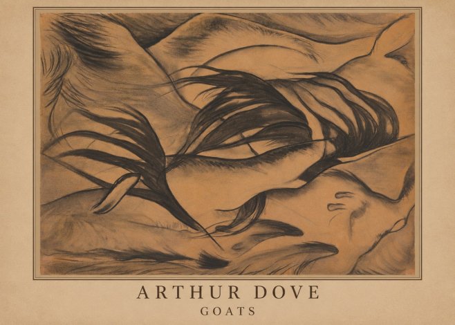 Arthur Dove Goats No3 - Plakát