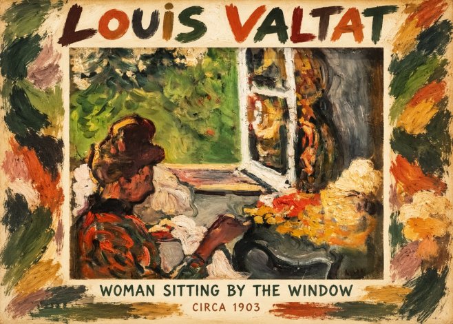 Louis Valtat Woman Sitting by the Window No1 - Plakát