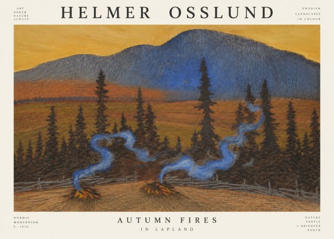 Helmer Osslund Twilight in the North No2 - Plakát