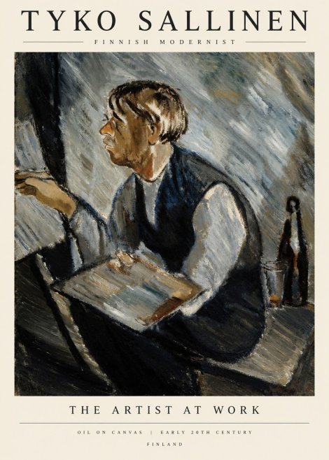 Tyko Sallinen The Artist at Work No1 - Plakát