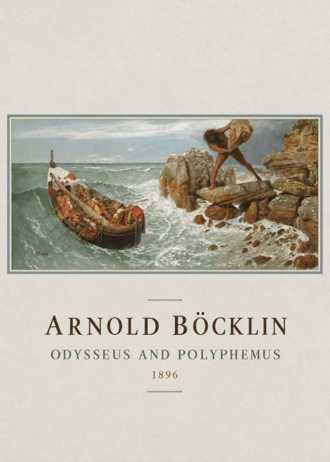 Arnold Böcklin Odysseus and Polyphemus No4 - Plakát