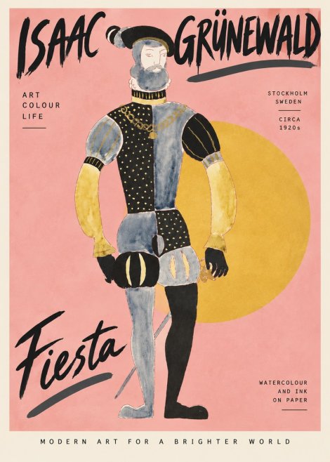 Isaac Grünewald Fiesta No4 - Plakát