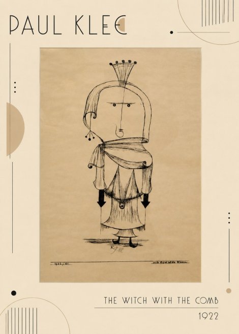 Paul Klee The Witch with the Comb No2 - Plakát