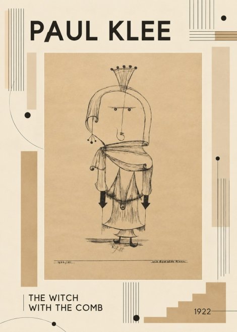 Paul Klee The Witch with the Comb No6 - Plakát