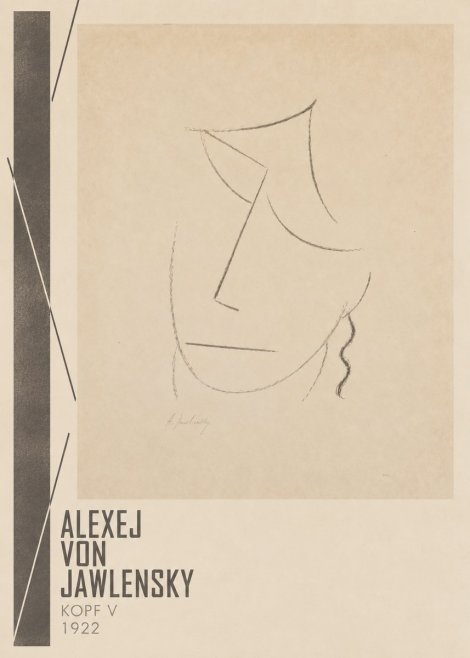 Alexej von Jawlensky Kopf V No2 - Plakát