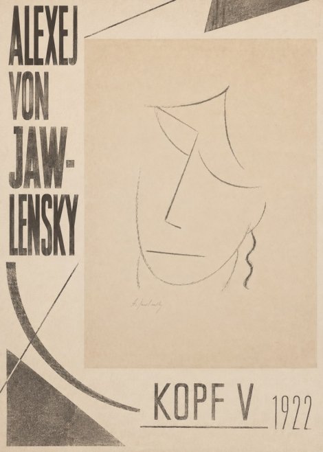Alexej von Jawlensky Kopf V No4 - Plakát
