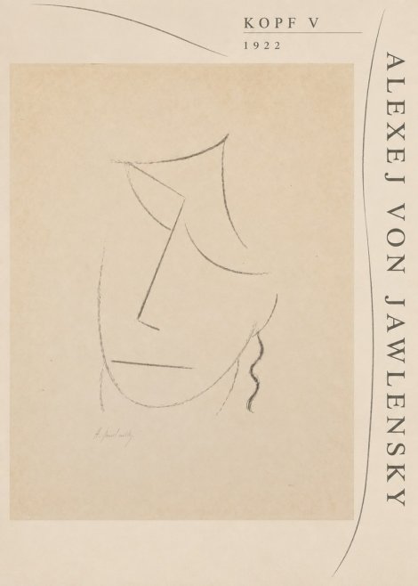 Alexej von Jawlensky Kopf V No5 - Plakát