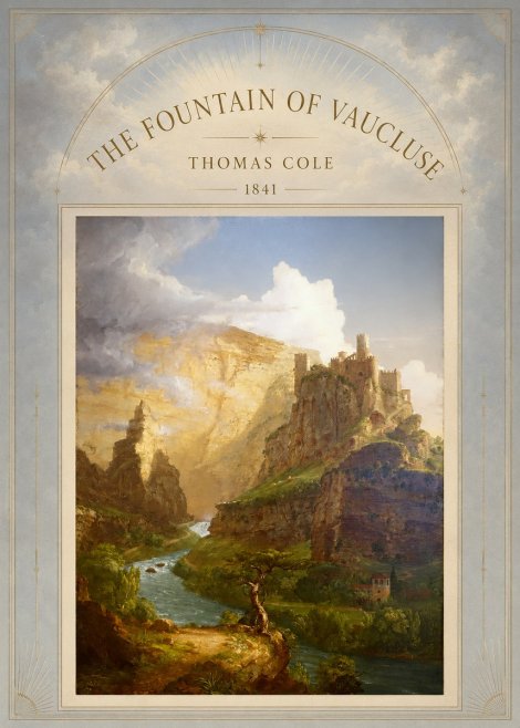 Thomas Cole The Fountain of Vaucluse I No3 - Plakát