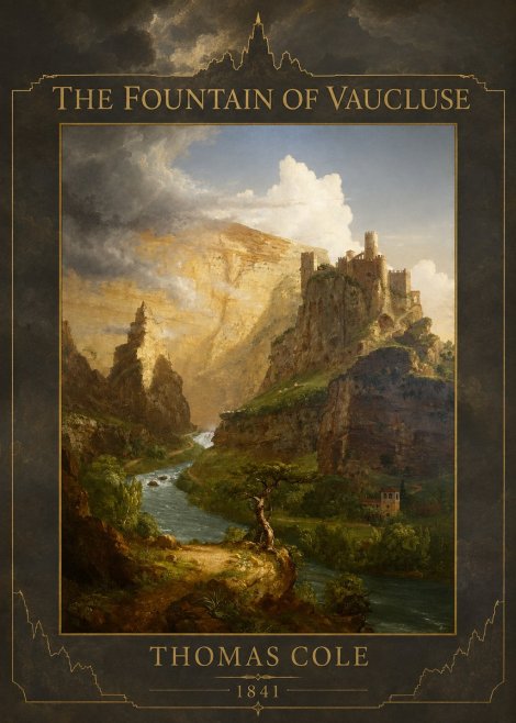 Thomas Cole The Fountain of Vaucluse I No4 - Plakát