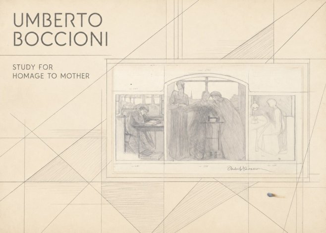 Umberto Boccioni Study for Homage to Mother No5 - Plakát