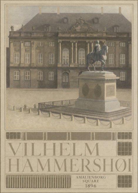 Vilhelm Hammershøi Amalienborg Square I No4 - Plakát