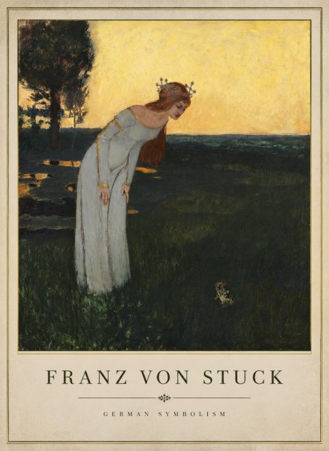 Franz von Stuck Princess and Frog No1 - Plakát