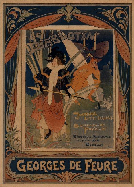 Georges de Feure Le Diablotin III No3 - Plakát